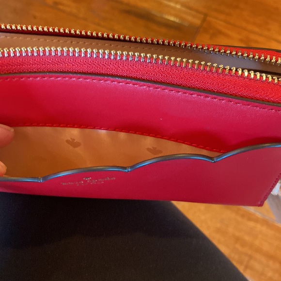 Authentic NWT Kate Spade Large Continental Wallet, Magnolia Street Hotchili, Red - Picture 12 of 12